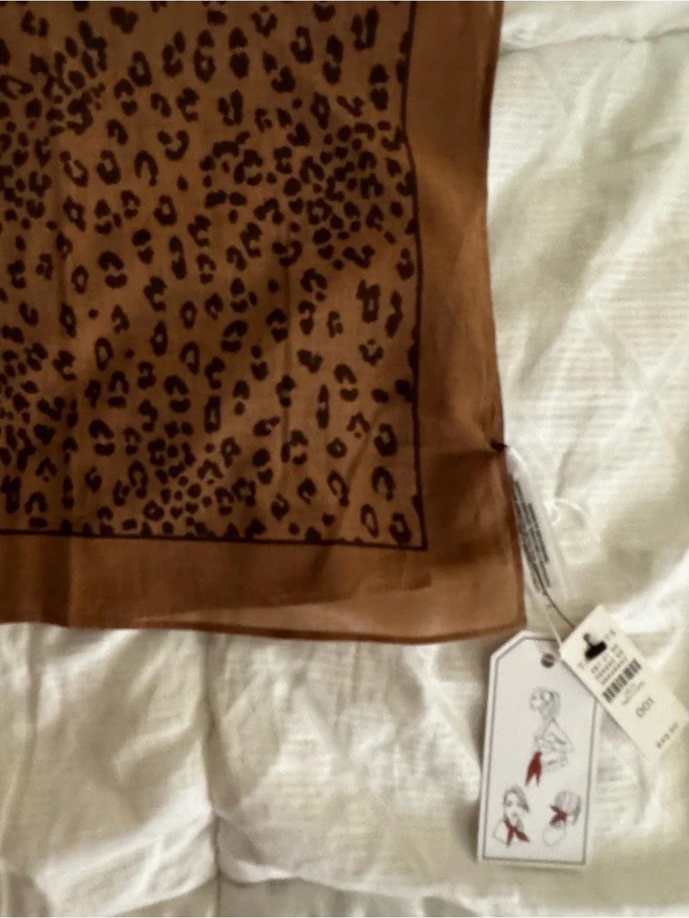 NWT Talbots Neckerchief in Cheetah